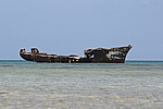 Aruba - Shipwreck at Malmok Beach