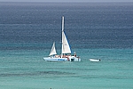 Aruba - Katamaran vor Malmok Beach