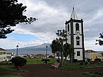 Insel Faial (Azoren) - Horta, der alte Glockenturm Torre do Relógio, Überbleibsel einer längst abgerissenen Kirche, da dies früher die einzige öffentliche Uhr Hortas war