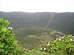 Insel Faial (Azoren) - Die 2 km breite und 400 m tiefe Caldeira am Cabeco Gordo (1.043 m)