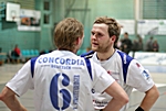 Uli Streitenberger und René Boese bei der Spielauswertung. Nächstes Heimspiel am 6.3.2010 18:00 Uhr gegen TV Korschenbroich