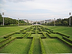 Lissabon - Blick vom Parque Eduardo VII auf die Avenida da Liberdade