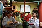 Posada Tucan in Puerto Colombia (bei Choroni) - Martin (links) und sein Schweizer Vasall Bruno (rechts)