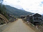 An der chinesischen Grenze im Bergland um Sapa - Ein kleines Dorf
