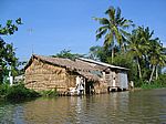 Im Mekong-Delta - Hütte am Fluss