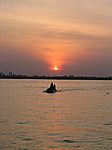 Im Mekong-Delta - Sonnenuntergang am Mekong