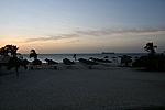 Aruba - Bucuti Beach Resort, abendlicher Meerblick von unserem Balkon