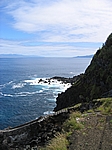 Insel Faial (Azoren) - Treppe hinunter zum Naturschwimmbecken