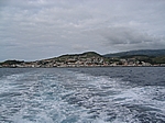 Insel Faial (Azoren) - Fährüberfahrt nach Pico, ein letzter Blick auf Horta