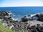 Insel Sao Miguel (Azoren) - Bucht von Praia, eingerahmt von Felsen