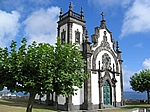 Insel Sao Miguel (Azoren) - Ponta Delgada, ehemalige Festung Ermida de Nossa Senhora Mãe de Deus von 1925 ist heute ein Aussichtspunkt