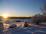 Finnisch Lappland - Särkijärven Majat bei Muonio (selbe Perspektive 12:00 Uhr)