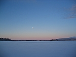 Finnisch Lappland - ... dann geht's auf den See ...
