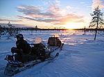 Finnisch Lappland - Schneemobiltour