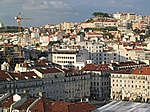 Lissabon - Blick vom Elevador de Santa Justa über den Praca da Figueira