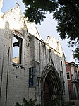 Lissabon - Igreja do Carmo von 1389, Ruine seit dem großen Erdbeben von 1755