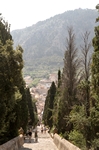 Pollenca, Blick vom Kalvarienberg auf die Altstadt
